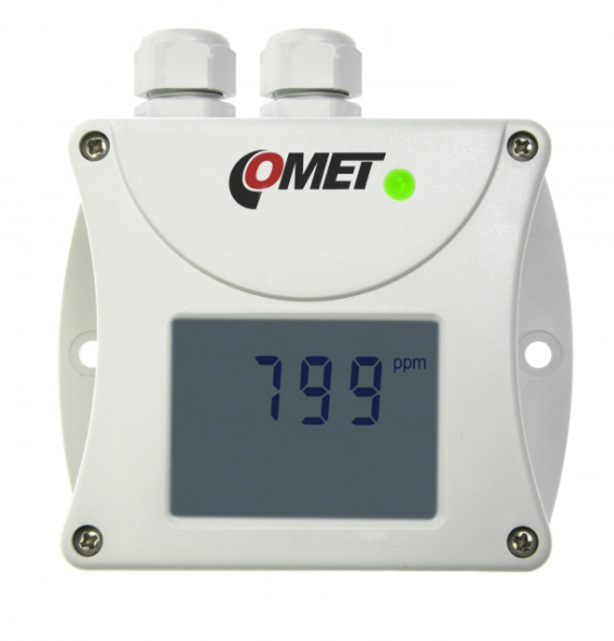 comet t5340 co2 concentration transmitter with rs232 interface, internal carbon dioxide sensor