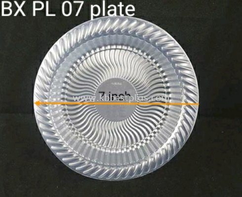 BX PL 07'' Plastic Plate 50's+/-