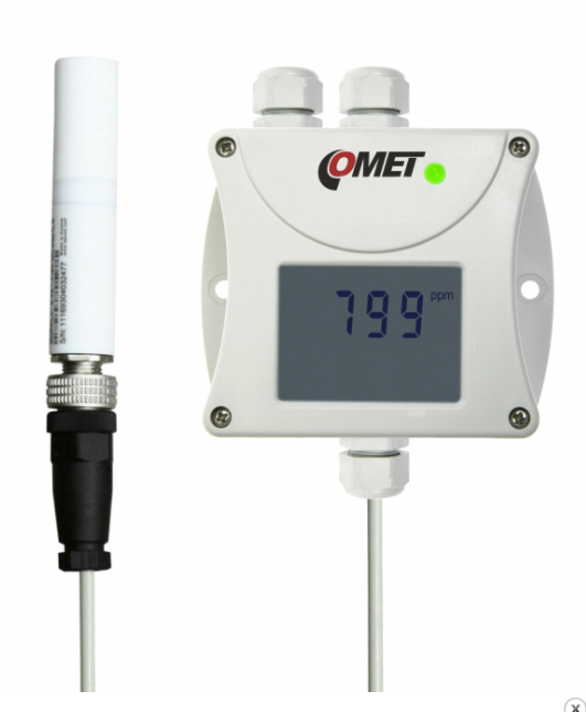 comet t5441 co2 concentration transmitter with rs485 interface, external carbon dioxide probe, 1m ca