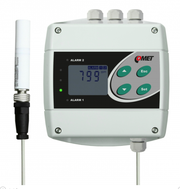 comet h5021 co2 concentration transmitter with two relay outputs