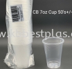 CB 7oz Plastic Cup 50's+/- Disposable Plastic Product