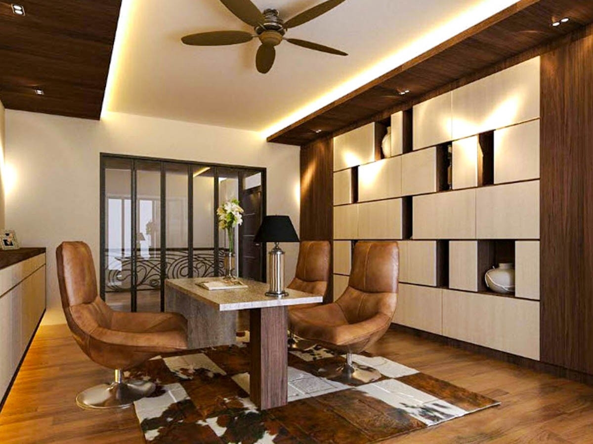 Study Room Area Modern Interior Design Customized Furniture Renovation Study Room Design Residential Design Interior Design