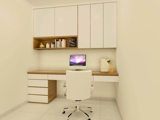 Study Room Area Modern Interior Design Customized Furniture Renovation