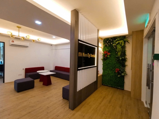 TH Dental Clinic - JB Waiting Area   Interior Design Customized Furniture Renovation Johor Bahru