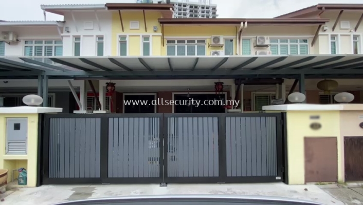 ALUMINIUM TRACKLESS FOLDING GATE