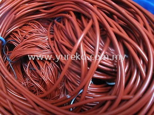 Silicone Rubber Cord Red Oxide , Hard H80