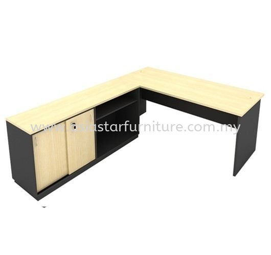 5'  OFFICE TABLE | STUDY TABLE | COMPUTER TABLE SET C/W DUAL SIDE CABINET SET - office table set Bandar Sunway | office table set Sunway Pyramid | office table set Sunway Mentari | office table set Icon City PJ 