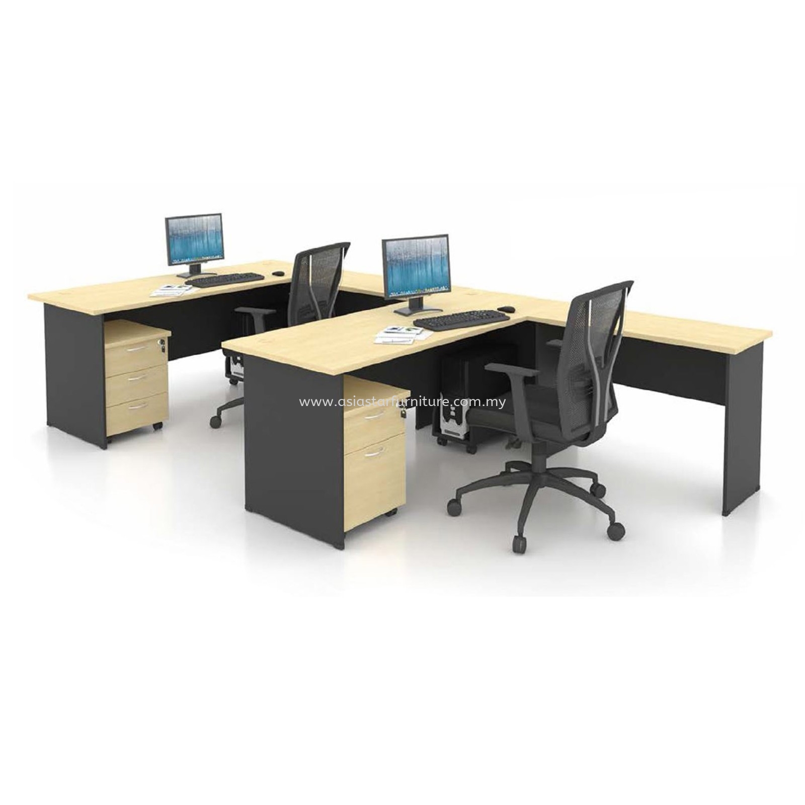5' OFFICE TABLE | COMPUTER TABLE | STUDY TABLE C/W SIDE TABLE AND DRAWER 1D1F SET - office table KL-PJ-Selangor-Malaysia | office table Sungai Buloh | office table Bangsar | office table Kelana Jaya