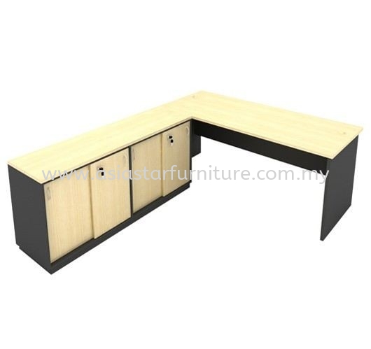 5' OFFICE TABLE | STUDY TABLE | COMPUTER TABLE C/W DUAL SIDE CABINET SET - office table set Bandar Baru Klang | office table set Bandar Botanic | office table set Bandar Bukit Tinggi | office table set Port Klang