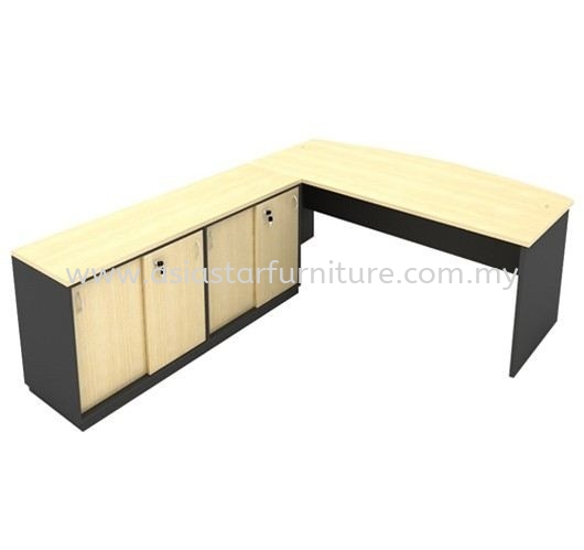 6' EXECUTIVE OFFICE TABLE C/W DUAL SIDE CABINET SET - office table set Damansara Intan | office table set PJ Seksyen 16-17 | office table set Jaya One | office table set Bukit Damansara