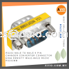 RS232 Male to Male 9 Pin Changer Converter Connector High Density Male-Male RS232MM CABLE / POWER/ ACCESSORIES