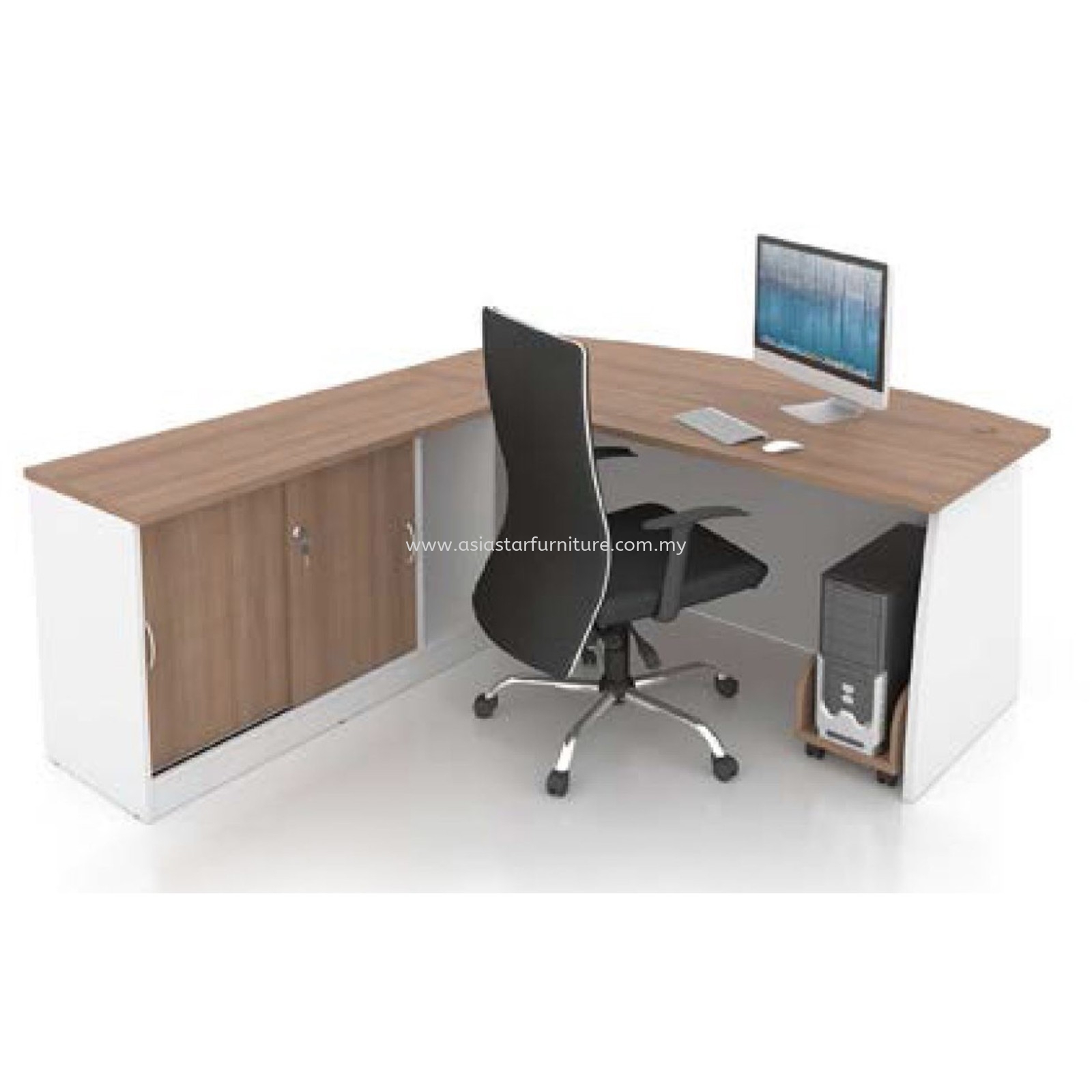 EGI 6' EXECUTIVE OFFICE TABLE C/W SIDE CABINET SET - office table Sentul | office table Sungai Buloh | office table furniture Manufacturer KL-Selangor-Malaysia