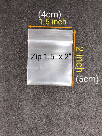 Zip 1.5"x2" 100pcs+/-