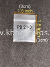 PB 21-3 zip 200pcs+/- Zip Plastic Bag