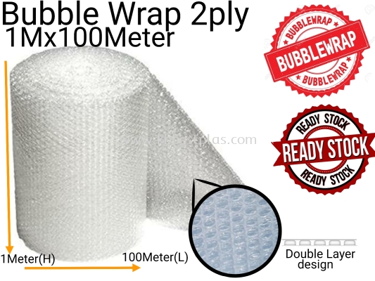 Bubble Wrap 2ply 1mx100meter