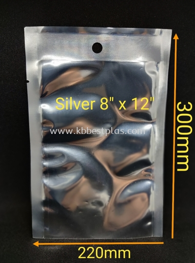 Silver 8"x12" 100pcs+/-