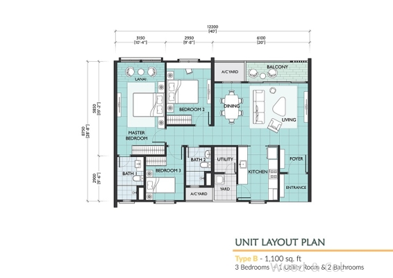 The Amarene-Floor Plan