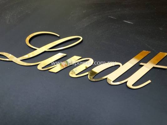 Laser Cut Stainless Steel Signage - Retail Store