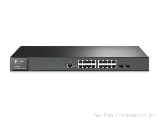 TP-Link T2600G-18TS (TL-SG3216) JetStream 16-Port Gigabit L2 Managed Switch with 2 SFP Slots