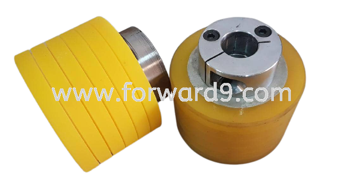 Polyurethane (PU) Roller Recoating c/w Grooving  Polyurethane ( PU )  Polymer ( PU / Rubber etc ) 