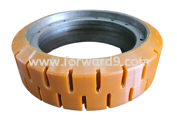 Polyurethane (PU) Wheel Coating with Grooving  Polyurethane ( PU )  Polymer ( PU / Rubber etc ) 