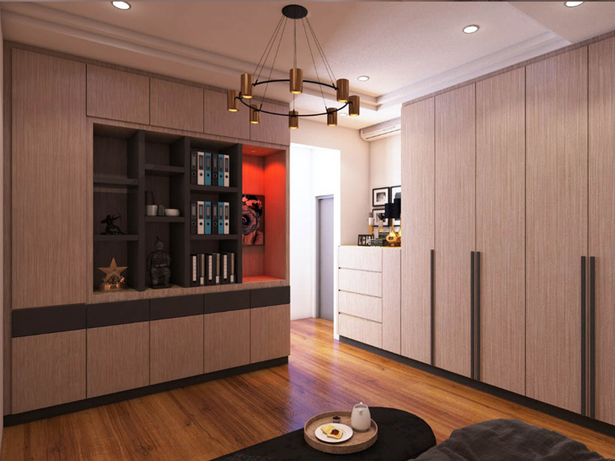 Bedroom Wardrobe & Dresser Design- Interior Design Ideas-Renovation-Residential- Laguna Heights, Taman Laguna Johor Bahru Bedroom Design Residential Design Interior Design