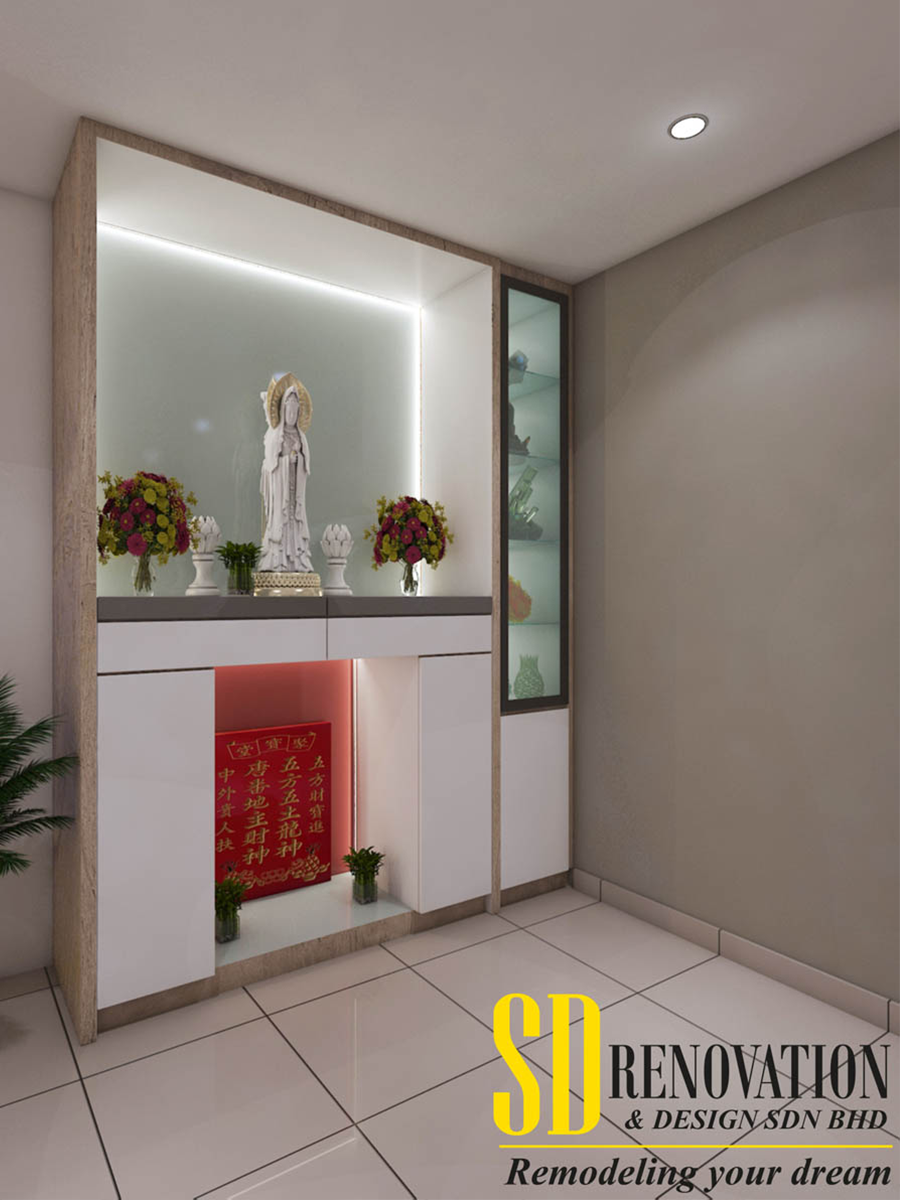 Altar Interior Design Ideas - SD Renovation-Remodeling - Rini Homes 2 Gelang Patah Johor Bahru (JB) Foyer Design Residential Design Interior Design