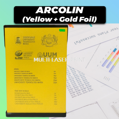 Acrolin Hardcover (Yellow + Gold Foil)