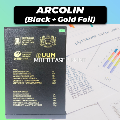 Acrolin Hardcover (Black + Gold Foil)