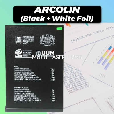 Acrolin Hardcover (Black + White Foil)