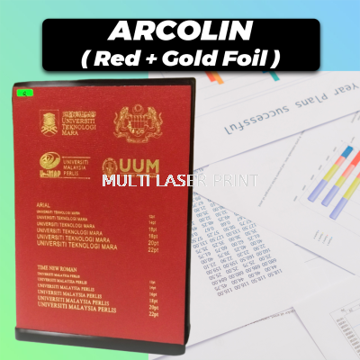 Acrolin Hardcover (Red + Gold Foil)