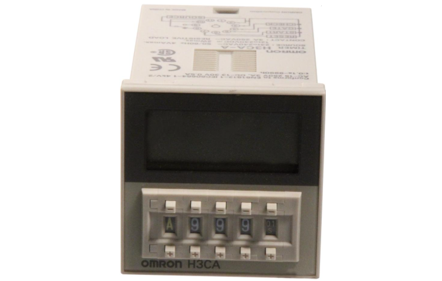 omron h3ca din-sized (48 &times; 48, 45 &times; 75 mm) timer with digital setting and lcd display