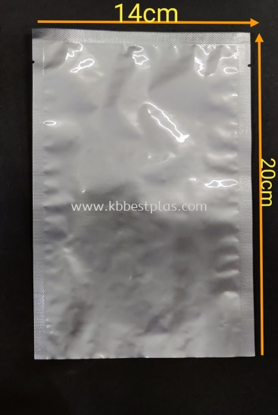 Full Silver Aluminium Vacuum Foil Bag 100pcs+/-