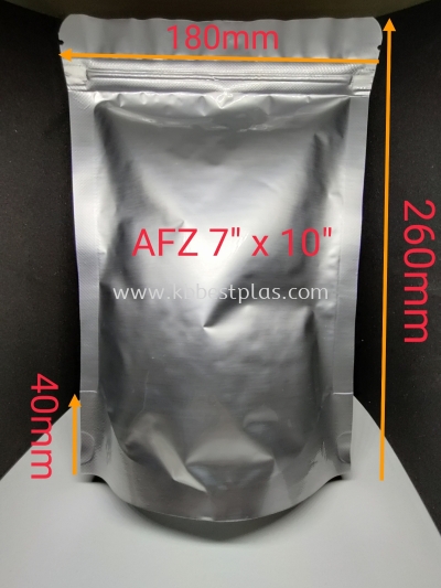 Aluminium Foil Zip 7"x10"  100pcs+/-