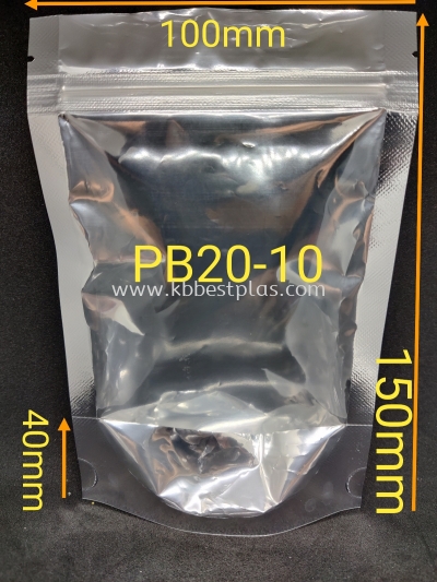 PB 20-10 s/pouch zip 100pcs+/-