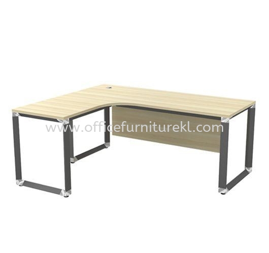 PYRAMID L-SHAPE OFFICE TABLE / DESK AOWL 552 (Color Boras Ash) - L-shape office table Selayang | L-shape office table Taman Sri Rampai | L-shape office table Kelana Jaya | L-shape office table Top 10 Best Design