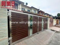 S.steel trackless gate&Fully aluminium trackless gate