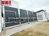 S.steel trackless gate&Fully aluminium trackless gate