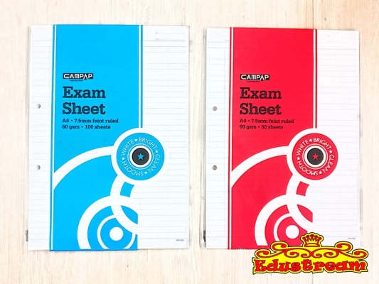 CAMPAP A4 EXAM SHEET 60GSM 50 SHEET/100 SHEET