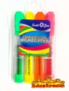 SANKO STAR FLUORESCENT HIGHLIGHTER 4 IN 1  SK-886 Highlighter Writing & Correction Stationery & Craft