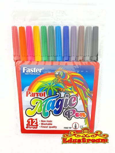 FASTER PARROT MAGIC PEN 12 COLOR