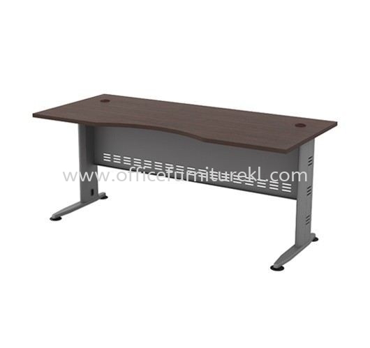 QAMAR EXECUTIVE WRITING OFFICE TABLE / DESK CURVE AQMB 11 (Color Walnut) - executive office table Setia Eco Park | executive office table Danau Kota | executive office table Batu Caves | executive office table Fast Delivery