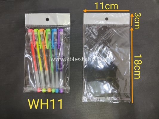 Transparent OPP Plastic Bag with Hole 100pcs+/-