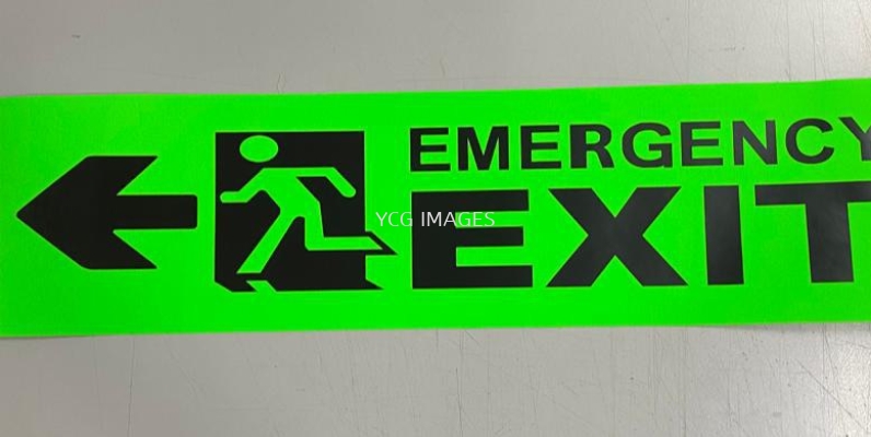 Emergency Exit Sticker Label Printing