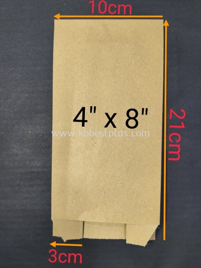 Paper Bag 4''x8'' 100pcs+/-