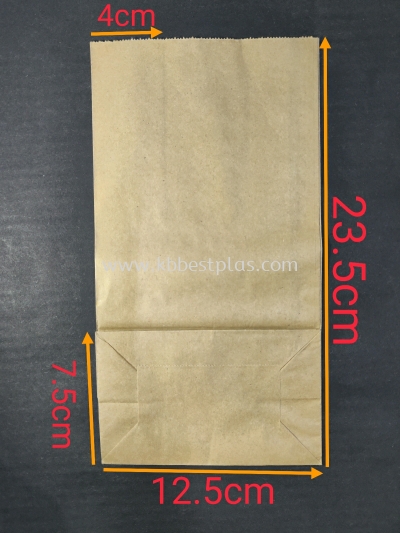 Paper Bag Brown SOS#4 100pcs+/-