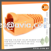 Orange Colour Color Rubber Boots for RJ45 Cat5e Cat6 Crystal Plug Connector Protection use RBC-ORG CABLE / POWER/ ACCESSORIES