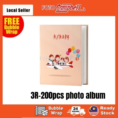 3R Photo Album 200pccs(Ready Stock)Pocket Album- Happy memory