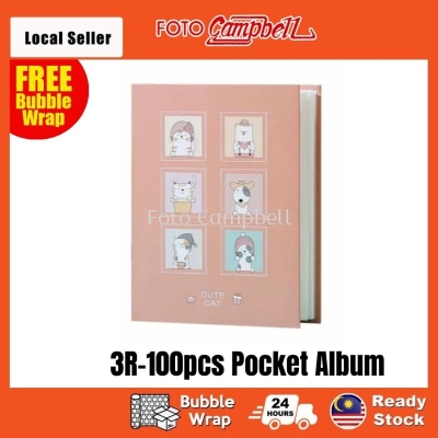 3R Album(100pcs), Photo Album, Album Gambar 3R, READY STOCK--- pattern cat