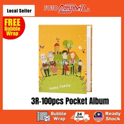 3R Album(100pcs), Photo Album, Album Gambar 3R, READY STOCK--- yellow family